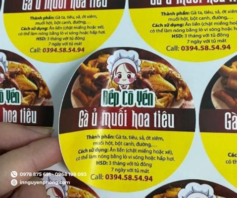 in tem gà ủ muối đẹp mắt